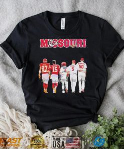 Missouri Sports Teams Kelce Mahomes Molina Pujols And Wainwright Signatures Shirt