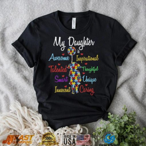 My Daughter Autism Awareness Cute Autism Elephant T Shirt