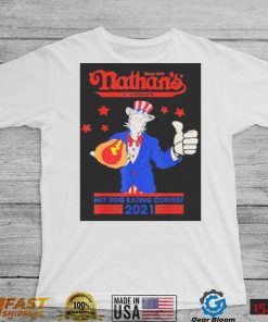 Official Nathans Hot Dog Eating Contest 2021 Joey Chestnut T Shirt