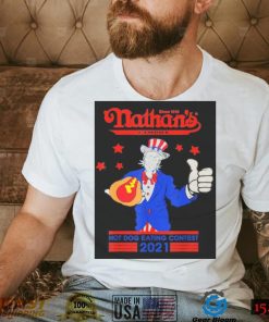 Official Nathans Hot Dog Eating Contest 2021 Joey Chestnut T Shirt