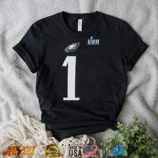 Philadelphia Eagles Jalen Hurts Nike Black Super Bowl LVII 2023 shirt