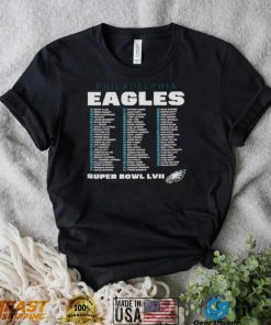 Philadelphia Eagles Super Bowl LVII Varsity Roster 2023 shirt