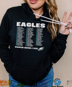 Philadelphia Eagles Super Bowl LVII Varsity Roster 2023 shirt