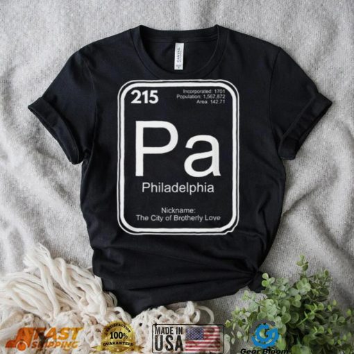 Philadelphia T Shirt Periodic Table Brotherly Love Pride Shirt