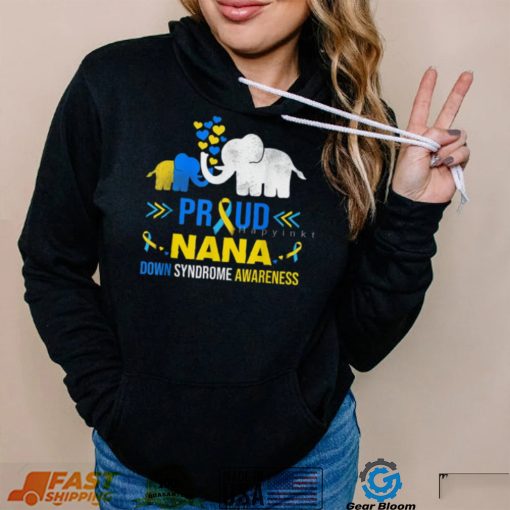 Proud Nana Down Syndrome Awareness T Shirt