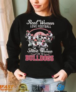 Real Women Love Football Signature Smart Women Bulldogs Shirt