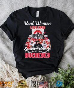 Real Women Love Ohio Team Smart Women Love The Buckeyes Shirt