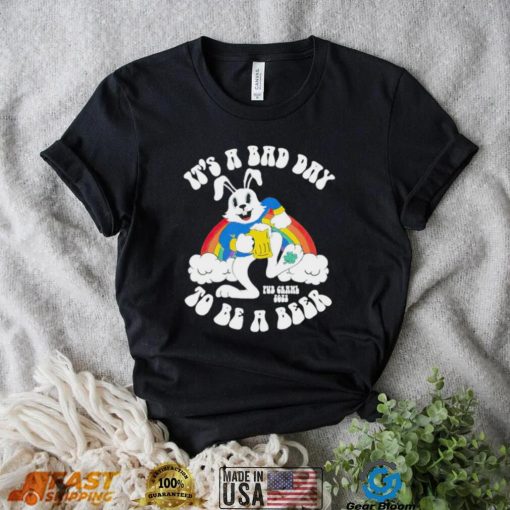 2023 St. Patrick’s Day Bunny Rainbow Shirt – It’s a Bad Day to be a Beer!