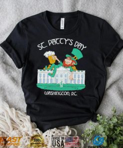 St. Patrick’s Day Leprechaun in White House St. Patty’s Day 2023 shirt