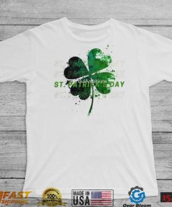 St. Patrick’s Day green clover art shirt