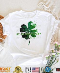 St. Patrick’s Day green clover art shirt