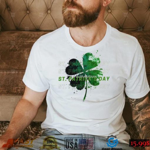 St. Patrick’s Day Clover Art Shirt – Men’s/Women’s Green Tee