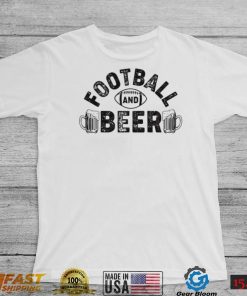 Super Bowl Football And Beer Shirt