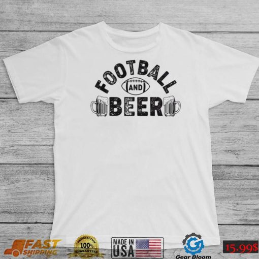 Super Bowl Football And Beer Shirt