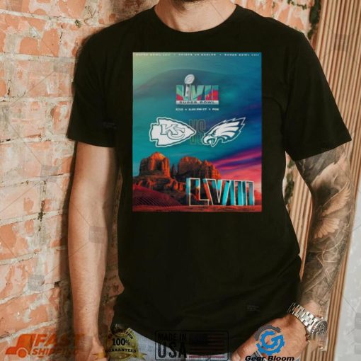 Super Bowl LVII Kansas City Chiefs Vs Philadelphia Eagles 2023 Poster Shirt