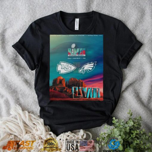 Super Bowl LVII Kansas City Chiefs Vs Philadelphia Eagles 2023 Poster Shirt