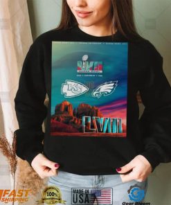 Super Bowl LVII Kansas City Chiefs Vs Philadelphia Eagles 2023 Poster Shirt