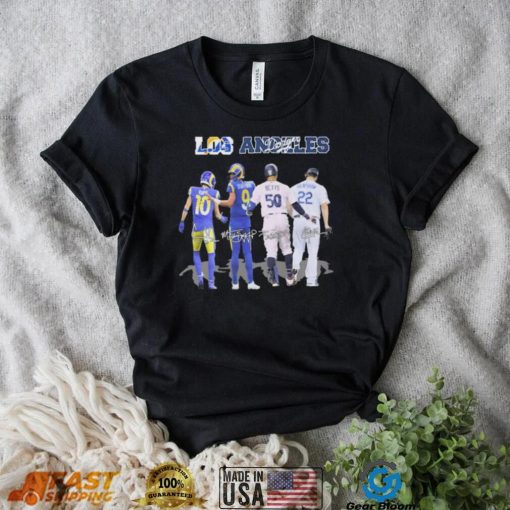 The Los Angeles Sports Team Players Signatures Shirt