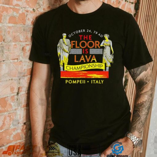Men’s The Floor is Lava Championship T-Shirt – Fun Graphic Tee for Gamers | Gamer Tee Shirt