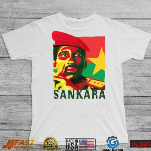 Thomas Sankara African Marxist Revolutionary Cartoon Style Gamer Cult Meme Movie Music Cool Shirt