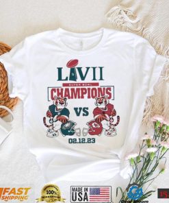 Tigers Eagles Vs Chiefs Super Bowl LVII Champions 2023 Shirt