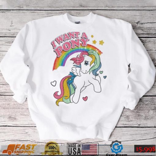 Vintage I Want A Pony My Little Pony Shirt