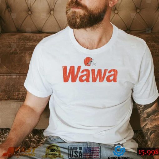 WaWa Cleveland Browns Football Helmet Logo Shirt