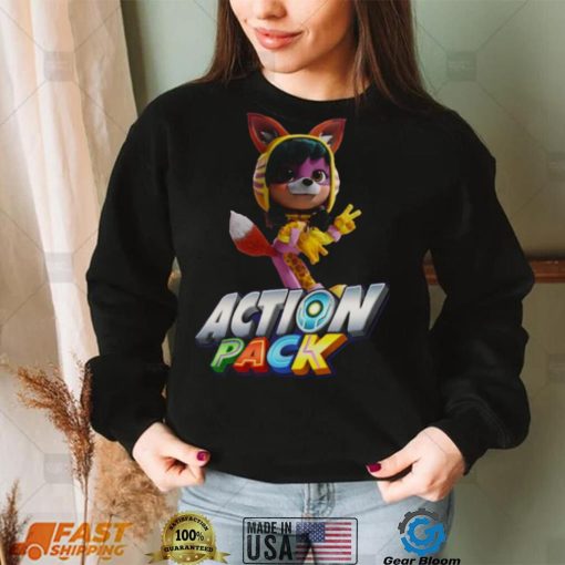 Wren’s Animal Power Action Pack shirt