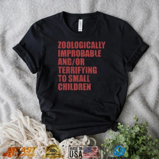 Zoologically Improbable & Terrifying Kids T-Shirt – Perfect for Animal Lovers!
