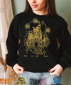 official happily ever after golden castle tattoo shirt black