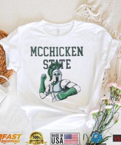 official michigan state spartan mcchicken state shirt mk