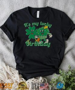 st patrick s day birthday shirt lucky birthday t shirt it s my lucky birthday shirt retro st 0