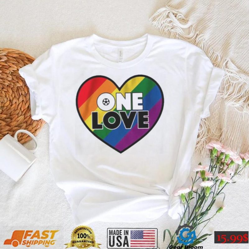 One Love heart LGBT shirt