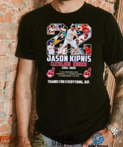22 Jason Kipnis Cleveland Indians 2011 2019 thanks for everything KIP signature shirt