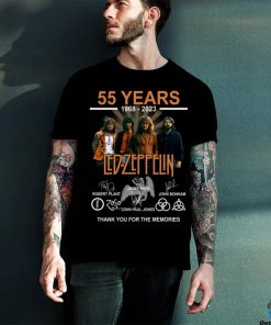 55 Years 1968 – 2023 Led Zeppelin Thank You For The Memories t shirt