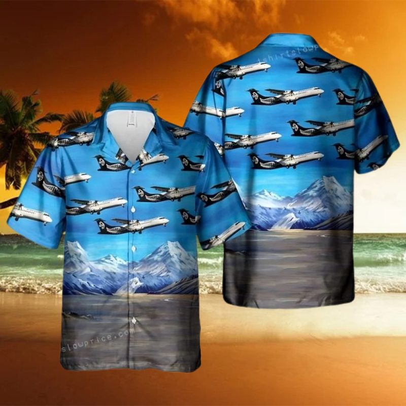 Air New Zealand Atr Atr 72 600 (atr 72 212a) Hawaiian Shirt Man