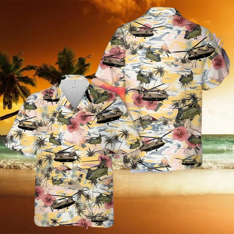 Army Boeing Ch 47 Chinook Art Trending Hawaiian Shirt