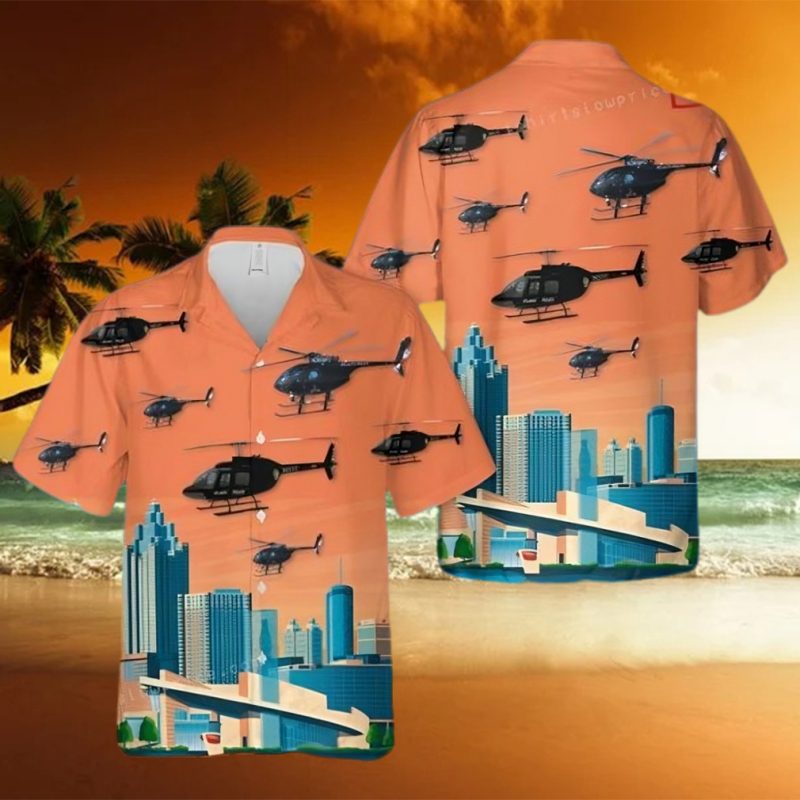 Atlanta Police Helicopter Hawaiian Shirt Outfit
