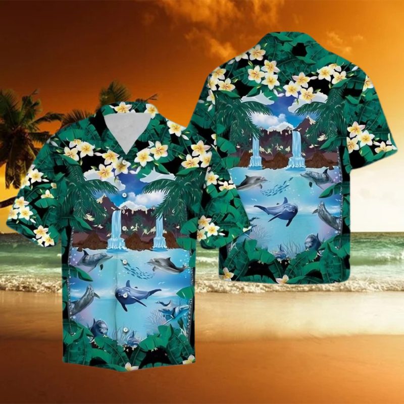 Awesome Dolphin Aloha Hawaiian Shirt Summer Gift