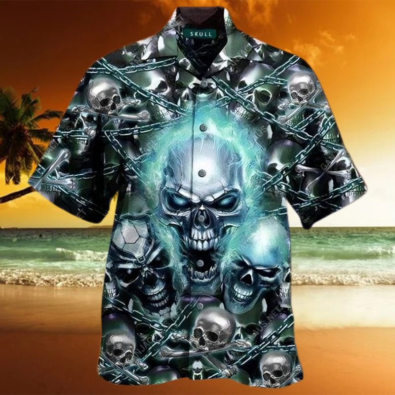Beach Shirt Order Hawaiian Aloha Shirts Screaming Skull Archives   Trend T Shirt Store Online