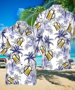 Beer Coconut Tree Hawaiian Shirt
