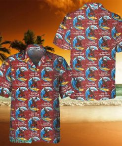 Bigfoot Surfing Christmas Hawaiian Shirt