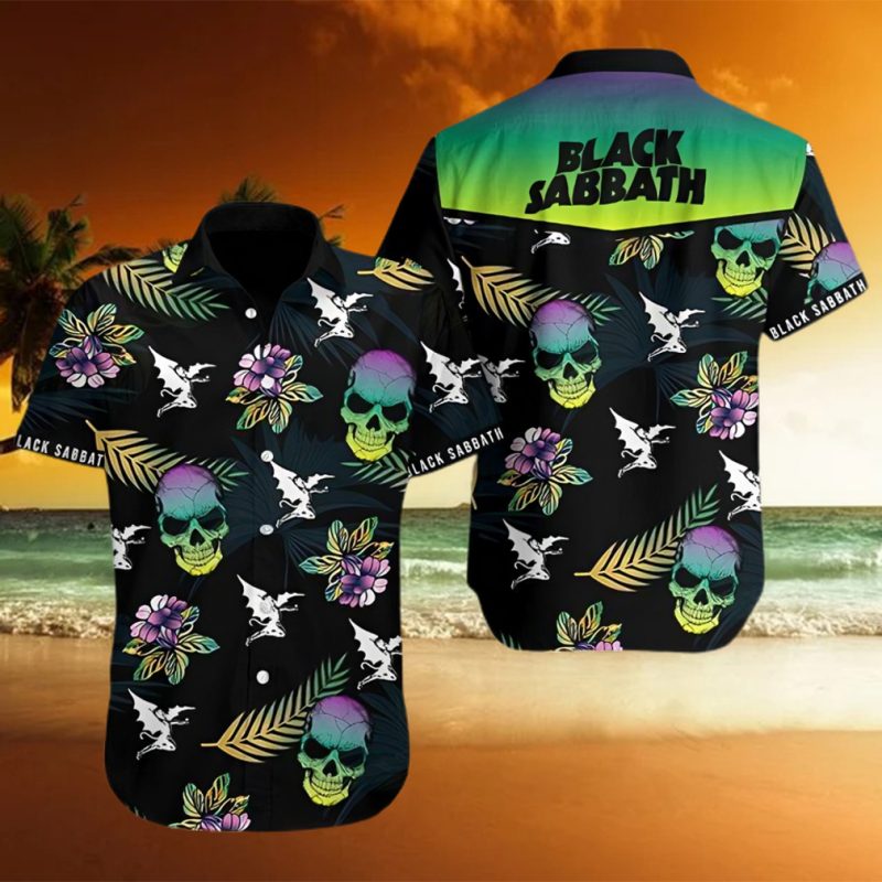 Bs Hawaiian Skull Shirt