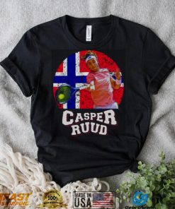 Casper Ruud Forehand Norway Tennis Neon Light Norway Flag T Shirt