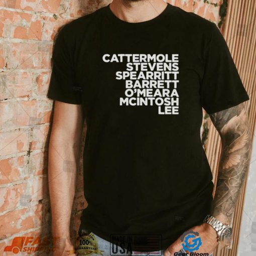 Cattermole Stevens Spearritt Barrett O Meara Mcintosh Lee Shirt