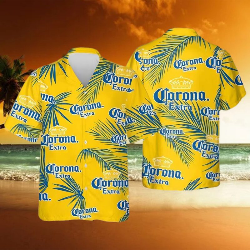 Corona Hawaiian Button Up Shirt