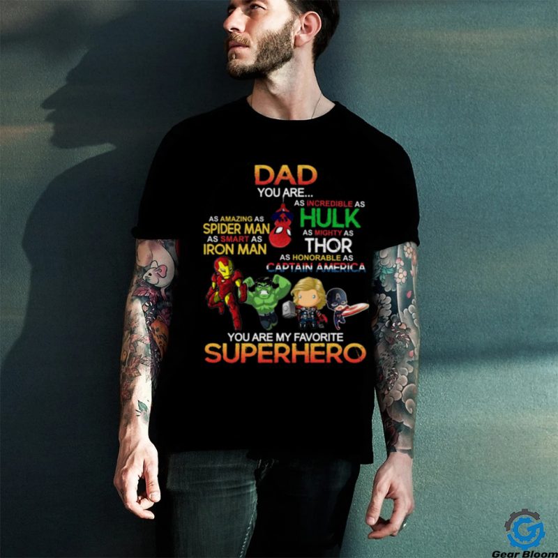 Daddy You Are My Favorite Superhero Father’s Day T Shirt Gift For Dad