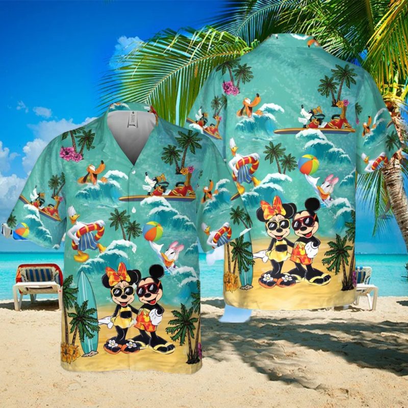 Disney Mickey And Minnie Hawaiian Shirt