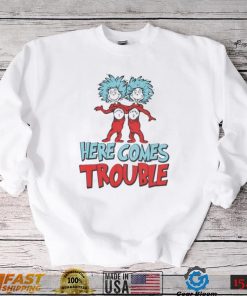 Dr Seuss Thing One Two Here Comes Trouble 2023 Shirt