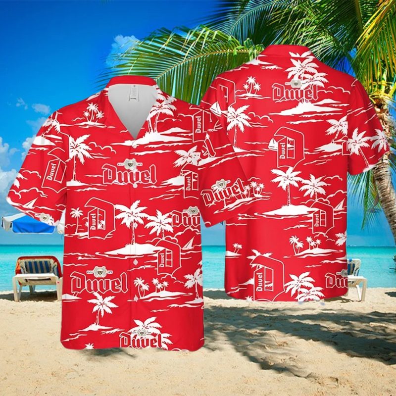 Duvel Beer Beach Pattern Hawaiian Shirt